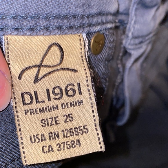 DL1961 denim jeans  Angel mid-rise skinny ankle 25​​ - Picture 7 of 10
